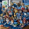 image:imageYouTheFan Officiallylicensed NFL Purebred 3D Wall Art  Humorous original handdrawn cartoon artwork multilayer funny gift indoor team decorTennessee Titans