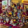 image:imageYouTheFan Officiallylicensed NFL Purebred 3D Wall Art  Humorous original handdrawn cartoon artwork multilayer funny gift indoor team decorWashington Commanders