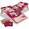 image:imageYouTheFan NFL 2 x 4 Professional Wood Cornhole Game with Logo BagsTeam Colors