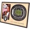 image:imageYouTheFan NFL Arizona Cardinals 3D StadiumViews Picture FrameLas Vegas Raiders