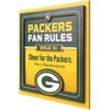 image:imageYouTheFan Officiallylicensed NFL Fan Rules Wall Art multiple layers humorous team artwork sports fan motto showcases funny rules indoor decorGreen Bay Packers