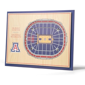 image:imageYouTheFan NCAA Butler Bulldogs 5Layer StadiumView 3D Wall Art  Hinkle FieldhouseArizona Wildcats