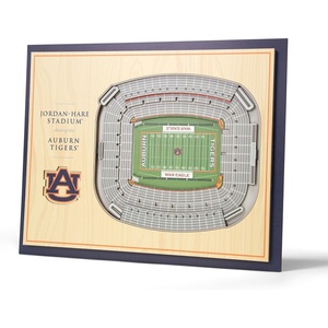 image:imageYouTheFan NCAA Butler Bulldogs 5Layer StadiumView 3D Wall Art  Hinkle FieldhouseAuburn Tigers