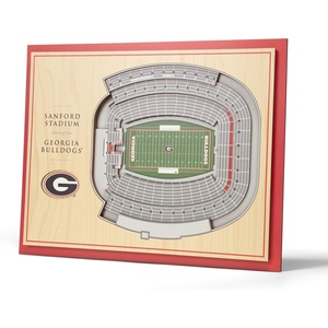 image:imageYouTheFan NCAA Butler Bulldogs 5Layer StadiumView 3D Wall Art  Hinkle FieldhouseGeorgia Bulldogs