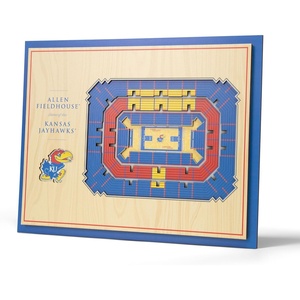 image:imageYouTheFan NCAA Butler Bulldogs 5Layer StadiumView 3D Wall Art  Hinkle FieldhouseKansas Jayhawks