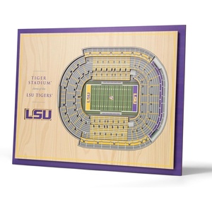 image:imageYouTheFan NCAA Butler Bulldogs 5Layer StadiumView 3D Wall Art  Hinkle FieldhouseLSU Tigers