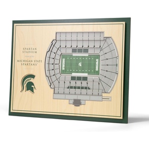 image:imageYouTheFan NCAA Butler Bulldogs 5Layer StadiumView 3D Wall Art  Hinkle FieldhouseMichigan State Spartans