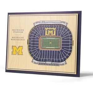 image:imageYouTheFan NCAA Butler Bulldogs 5Layer StadiumView 3D Wall Art  Hinkle FieldhouseMichigan Wolverines