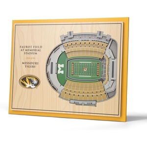 image:imageYouTheFan NCAA Butler Bulldogs 5Layer StadiumView 3D Wall Art  Hinkle FieldhouseMissouri Tigers