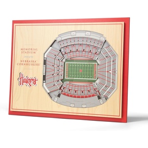 image:imageYouTheFan NCAA Butler Bulldogs 5Layer StadiumView 3D Wall Art  Hinkle FieldhouseNebraska Cornhuskers
