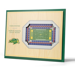 image:imageYouTheFan NCAA Butler Bulldogs 5Layer StadiumView 3D Wall Art  Hinkle FieldhouseNorth Dakota State Bison
