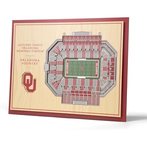 image:imageYouTheFan NCAA Butler Bulldogs 5Layer StadiumView 3D Wall Art  Hinkle FieldhouseOklahoma Sooners