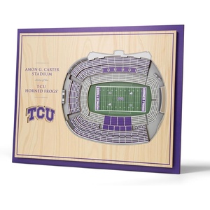 image:imageYouTheFan NCAA Butler Bulldogs 5Layer StadiumView 3D Wall Art  Hinkle FieldhouseTCU Horned Frogs