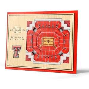image:imageYouTheFan NCAA Butler Bulldogs 5Layer StadiumView 3D Wall Art  Hinkle FieldhouseTexas Tech Red Raiders BB