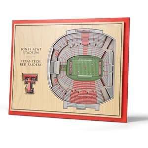 image:imageYouTheFan NCAA Butler Bulldogs 5Layer StadiumView 3D Wall Art  Hinkle FieldhouseTexas Tech Red Raiders FB