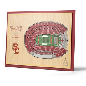 image:imageYouTheFan NCAA Butler Bulldogs 5Layer StadiumView 3D Wall Art  Hinkle FieldhouseUSC Trojans