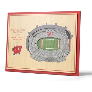 image:imageYouTheFan NCAA Butler Bulldogs 5Layer StadiumView 3D Wall Art  Hinkle FieldhouseWisconsin Badgers