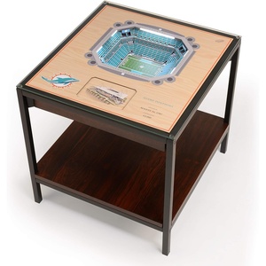 image:imageYouTheFan NFL 25Layer StadiumViews Lighted End TableMiami Dolphins