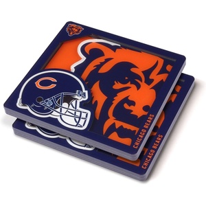 image:imageYouTheFan NFL 3D Logo Series CoasterChicago Bears