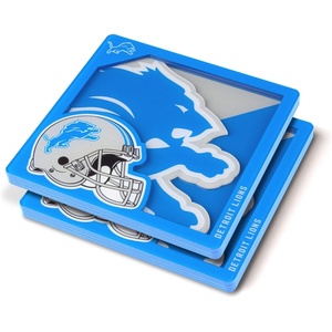 image:imageYouTheFan NFL 3D Logo Series CoasterDetroit Lions