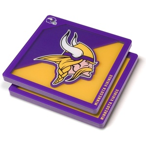 image:imageYouTheFan NFL 3D Logo Series CoasterMinnesota Vikings
