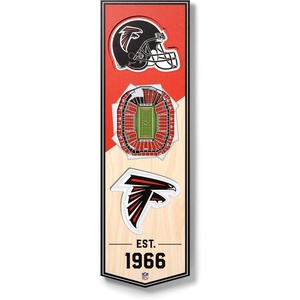image:imageYouTheFan NFL 3D Stadium Banner  6x19Atlanta Falcons
