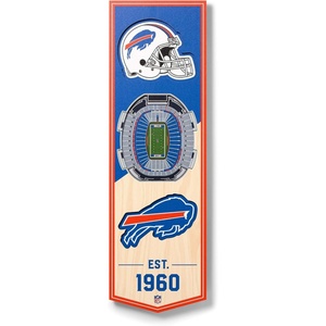 image:imageYouTheFan NFL 3D Stadium Banner  6x19Buffalo Bills