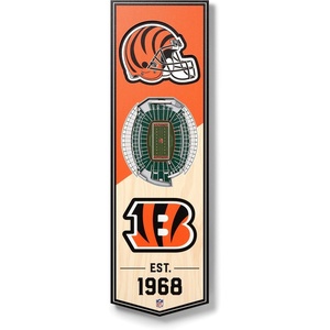 image:imageYouTheFan NFL 3D Stadium Banner  6x19Cincinnati Bengals
