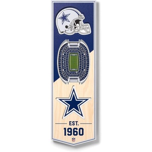 image:imageYouTheFan NFL 3D Stadium Banner  6x19Dallas Cowboys