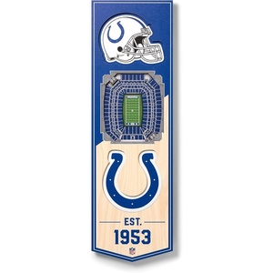 image:imageYouTheFan NFL 3D Stadium Banner  6x19Indianapolis Colts