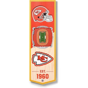 image:imageYouTheFan NFL 3D Stadium Banner  6x19Kansas City Chiefs