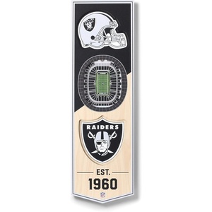 image:imageYouTheFan NFL 3D Stadium Banner  6x19Las Vegas Raiders