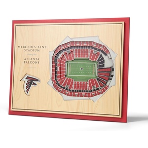image:imageYouTheFan NFL 5Layer StadiumView Wall ArtAtlanta Falcons
