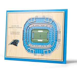 image:imageYouTheFan NFL 5Layer StadiumView Wall ArtCarolina Panthers