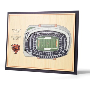 image:imageYouTheFan NFL 5Layer StadiumView Wall ArtChicago Bears