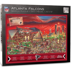 image:imageYouTheFan NFL Joe Journeyman 18 x 24 500Piece Team PuzzleAtlanta Falcons