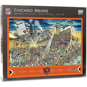 image:imageYouTheFan NFL Joe Journeyman 18 x 24 500Piece Team PuzzleChicago Bears