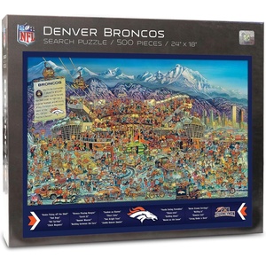image:imageYouTheFan NFL Joe Journeyman 18 x 24 500Piece Team PuzzleDenver Broncos