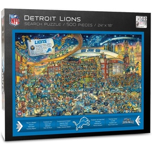 image:imageYouTheFan NFL Joe Journeyman 18 x 24 500Piece Team PuzzleDetroit Lions