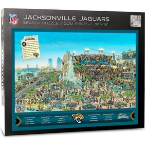 image:imageYouTheFan NFL Joe Journeyman 18 x 24 500Piece Team PuzzleJacksonville Jaguars