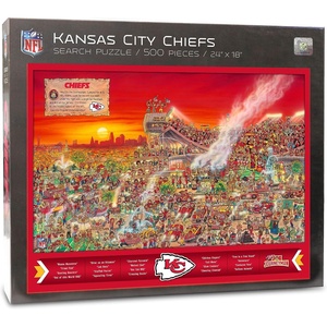 image:imageYouTheFan NFL Joe Journeyman 18 x 24 500Piece Team PuzzleKansas City Chiefs