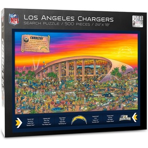 image:imageYouTheFan NFL Joe Journeyman 18 x 24 500Piece Team PuzzleLos Angeles Chargers