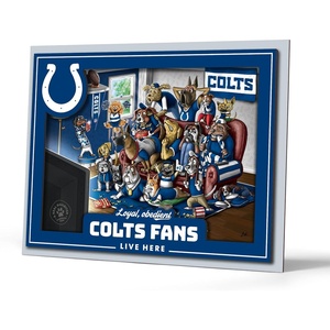 image:imageYouTheFan Officiallylicensed NFL Purebred 3D Wall Art  Humorous original handdrawn cartoon artwork multilayer funny gift indoor team decorIndianapolis Colts