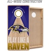 image:imageYouTheFan NFL 2 x 4 Slogan Series Professional Wood Cornhole GameBaltimore Ravens