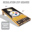 image:imageYouTheFan NFL 2 x 4 Slogan Series Professional Wood Cornhole GamePittsburgh Steelers