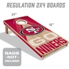 image:imageYouTheFan NFL 2 x 4 Slogan Series Professional Wood Cornhole GameSan Francisco 49ers