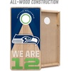 image:imageYouTheFan NFL 2 x 4 Slogan Series Professional Wood Cornhole GameSeattle Seahawks