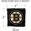image:imageYouTheFan OfficiallyLicensed NHL Set of 4 Cornhole Bags  All Weather Regulation 6 x 6 Size  16oz Weight  Designed in USABoston Bruins  Black