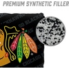 image:imageYouTheFan OfficiallyLicensed NHL Set of 4 Cornhole Bags  All Weather Regulation 6 x 6 Size  16oz Weight  Designed in USAChicago Blackhawks  Black