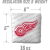 image:imageYouTheFan OfficiallyLicensed NHL Set of 4 Cornhole Bags  All Weather Regulation 6 x 6 Size  16oz Weight  Designed in USADetroit Red Wings  White